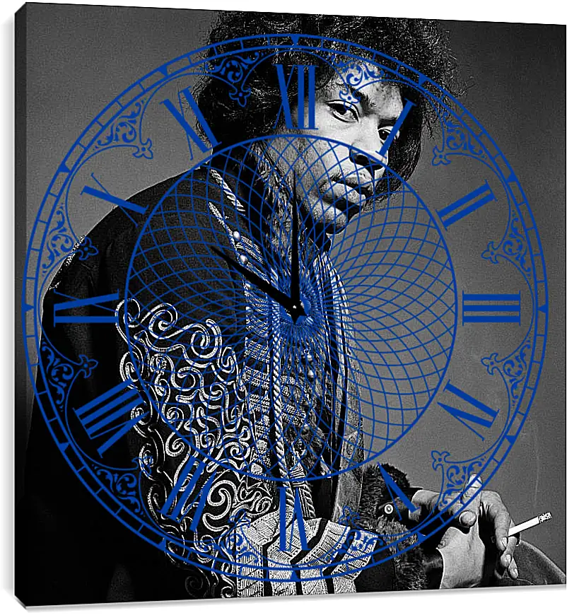 Часы картина - Джими Хендрикс. Jimi Hendrix