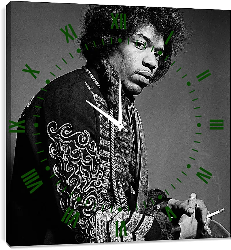 Часы картина - Джими Хендрикс. Jimi Hendrix