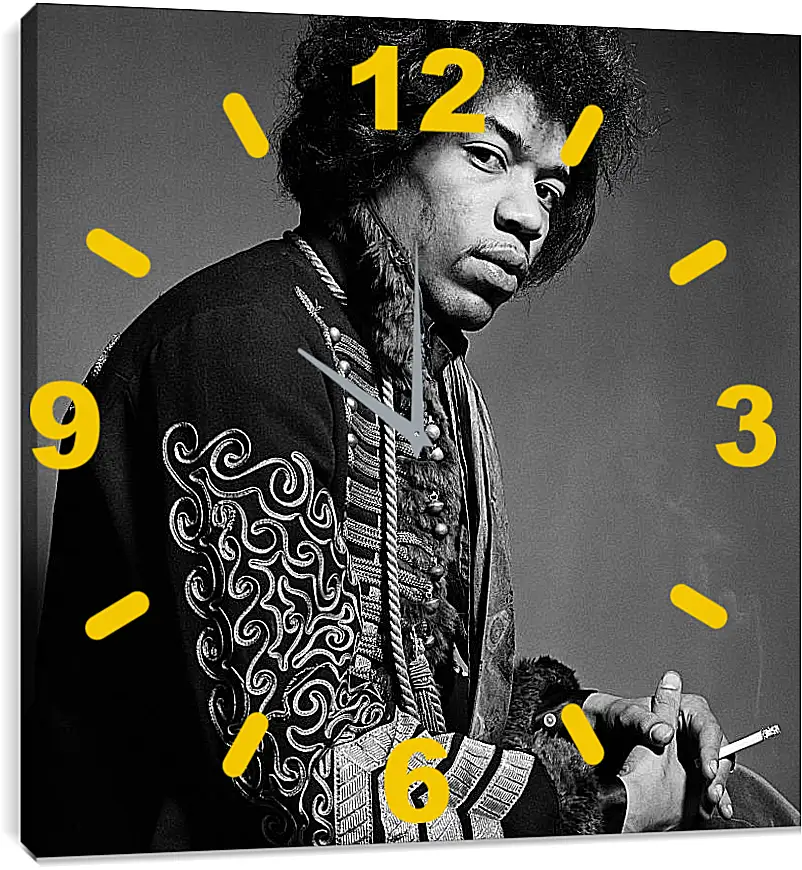 Часы картина - Джими Хендрикс. Jimi Hendrix