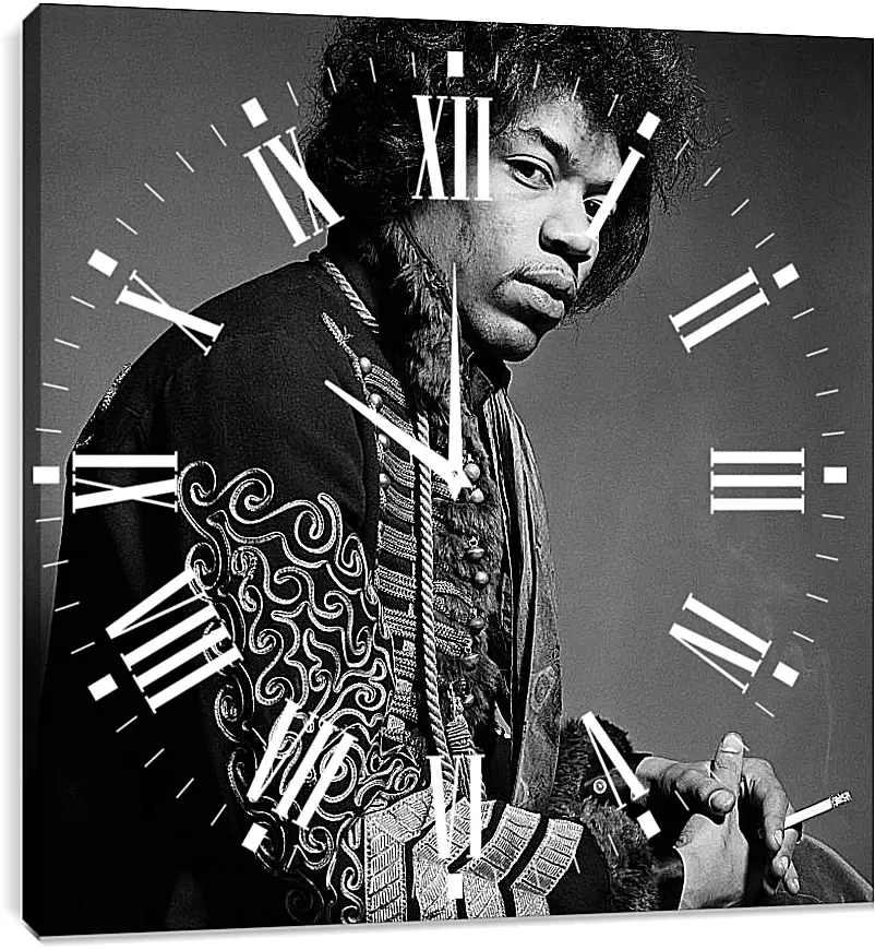 Часы картина - Джими Хендрикс. Jimi Hendrix