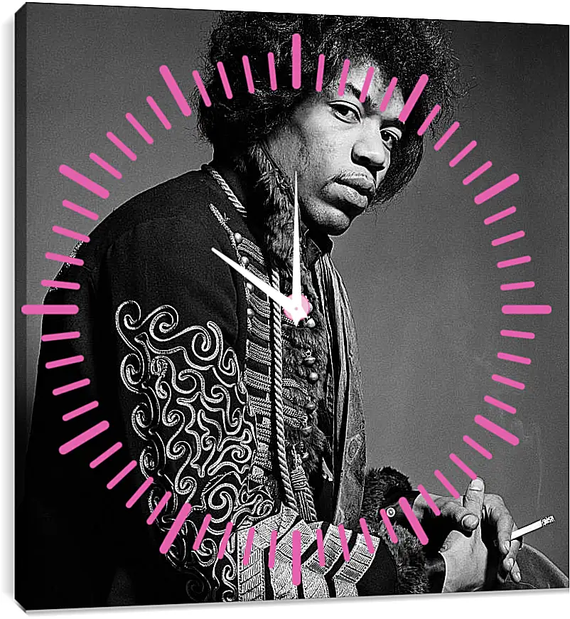 Часы картина - Джими Хендрикс. Jimi Hendrix