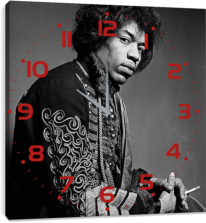 Часы картина - Джими Хендрикс. Jimi Hendrix