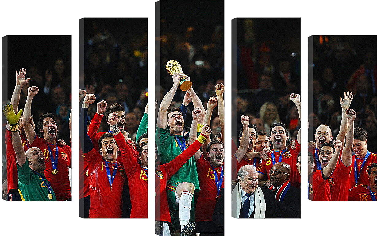 Модульная картина - Сборная Испании чемпионы мира по футболу