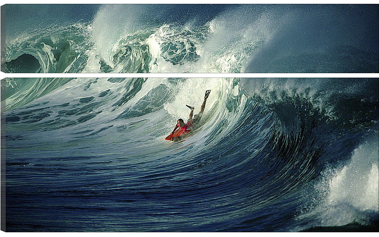 Модульная картина - Отчаянный сёрфингист
