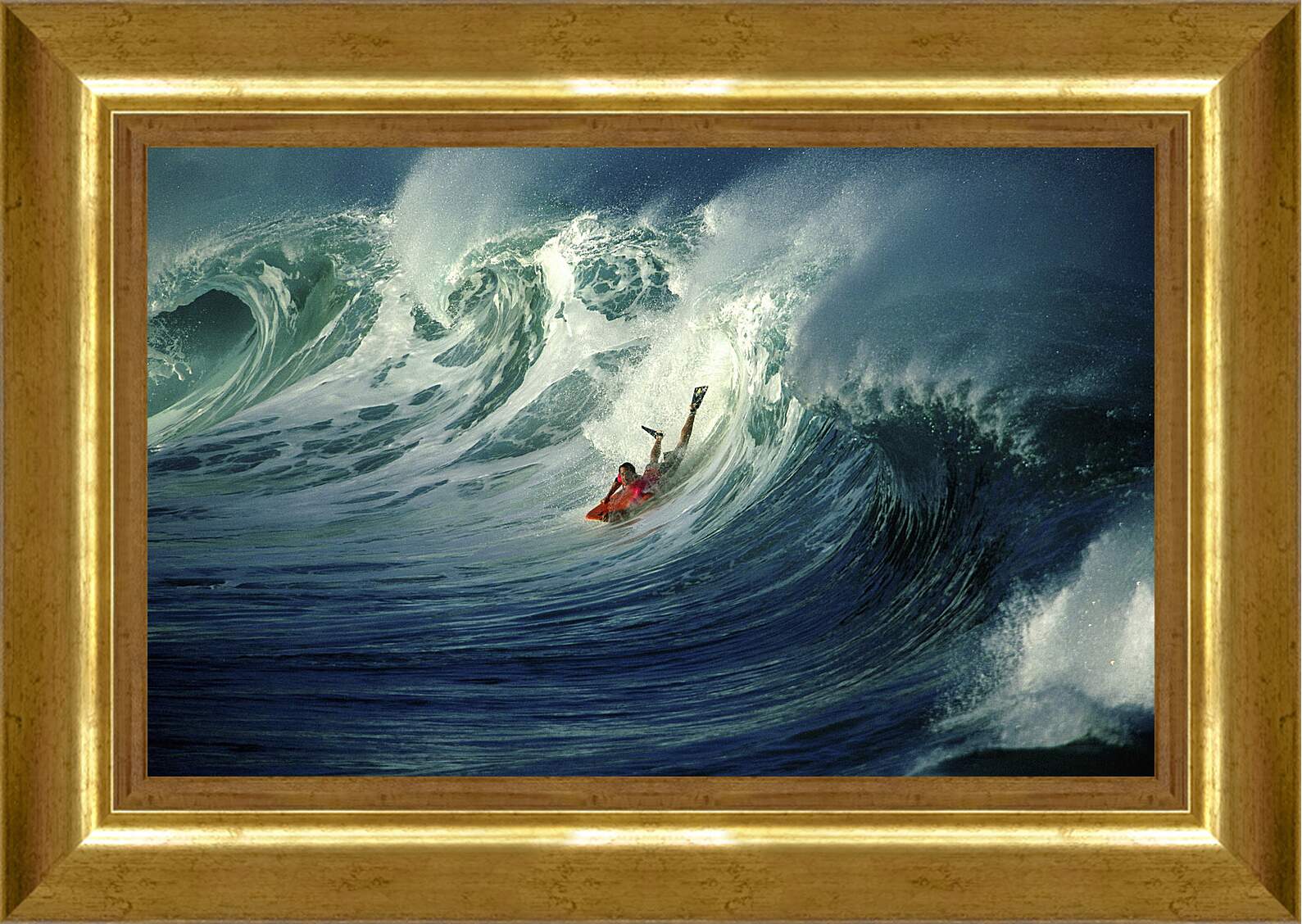 Картина в раме - Отчаянный сёрфингист