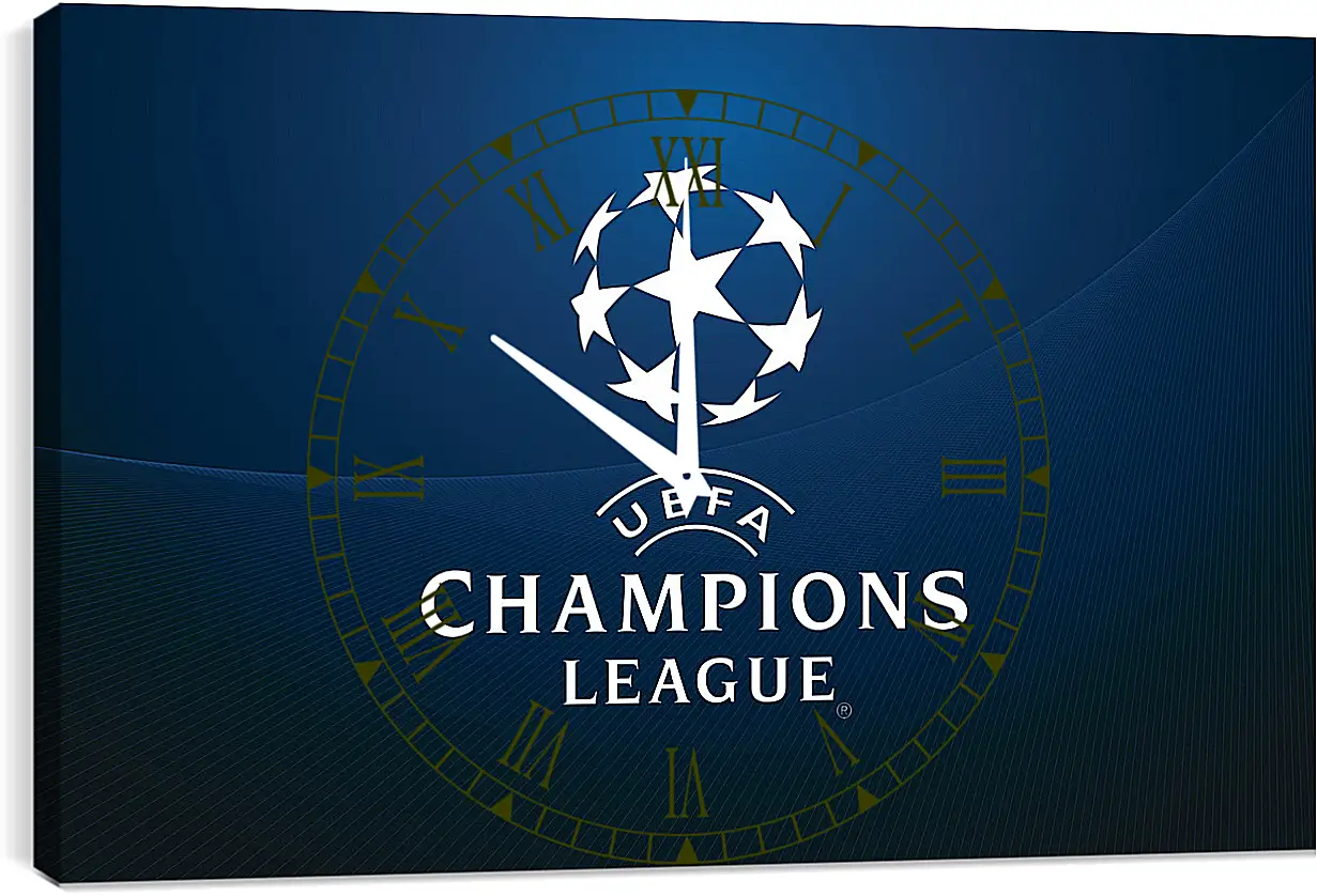 Часы картина - Champions League. Лига Чемпионов