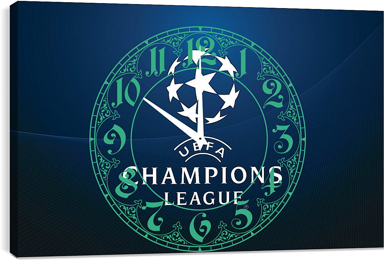 Часы картина - Champions League. Лига Чемпионов