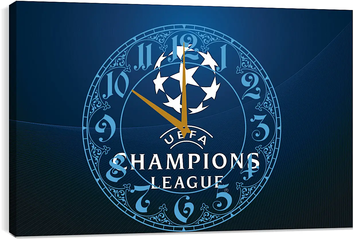 Часы картина - Champions League. Лига Чемпионов