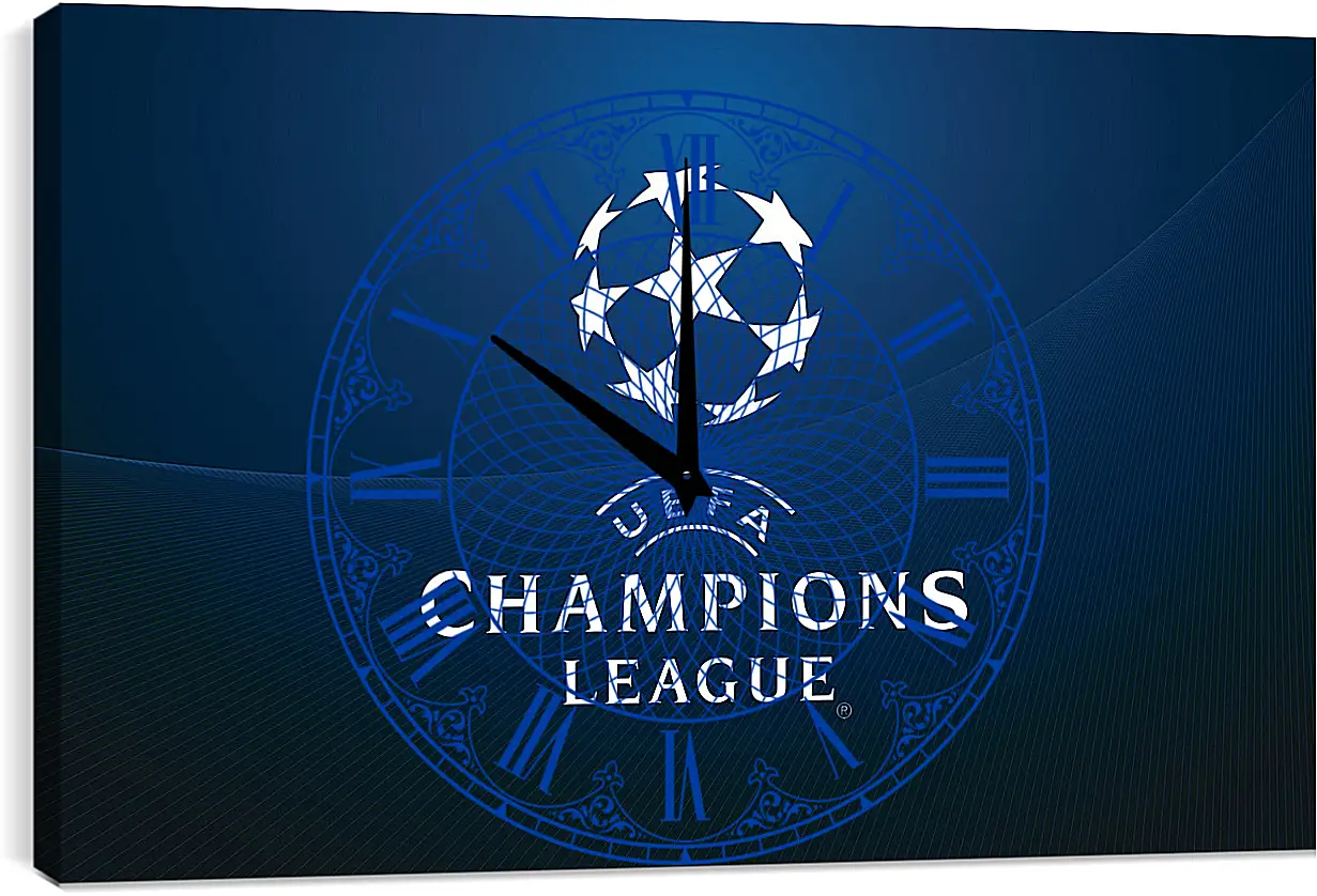 Часы картина - Champions League. Лига Чемпионов