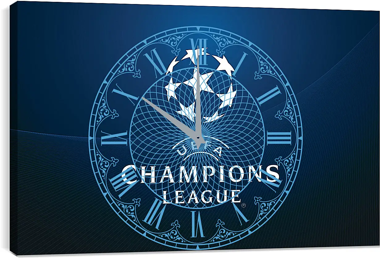 Часы картина - Champions League. Лига Чемпионов