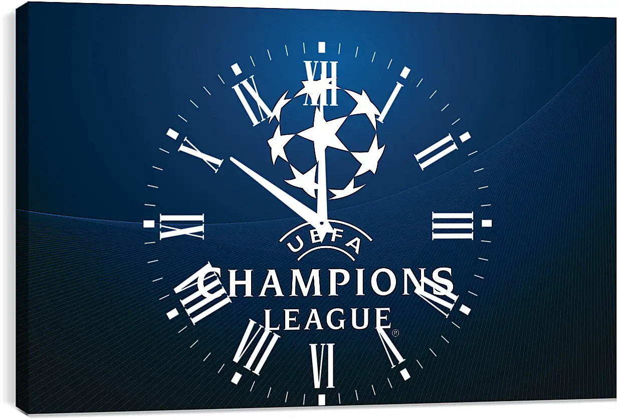 Часы картина - Champions League. Лига Чемпионов