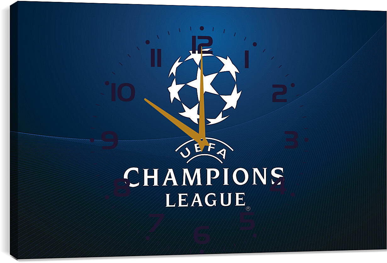 Часы картина - Champions League. Лига Чемпионов