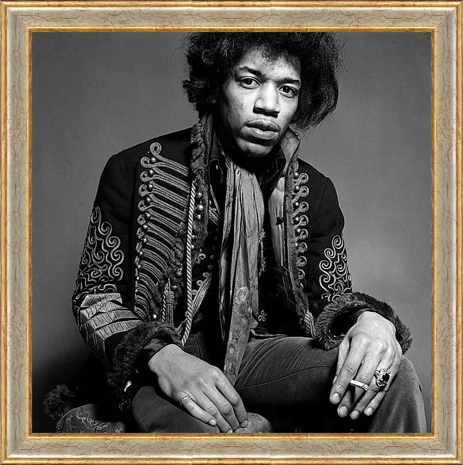 Картина в раме - Джими Хендрикс. Jimi Hendrix