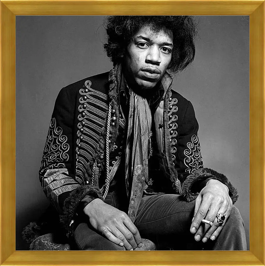 Картина в раме - Джими Хендрикс. Jimi Hendrix