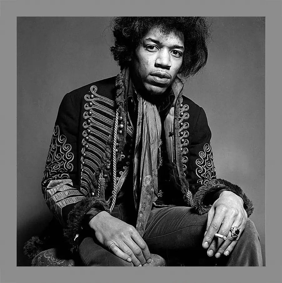 Картина в раме - Джими Хендрикс. Jimi Hendrix