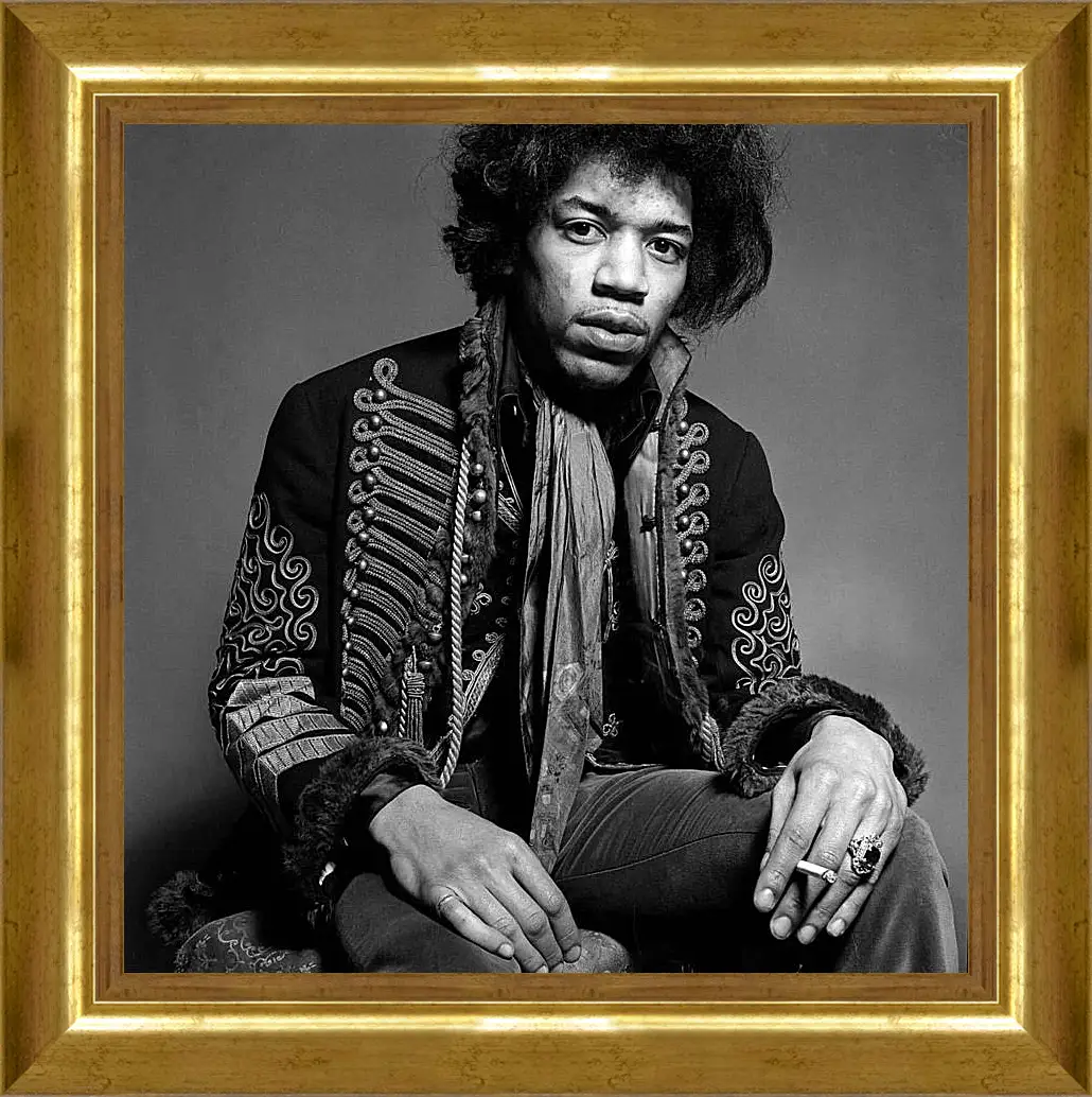 Картина в раме - Джими Хендрикс. Jimi Hendrix