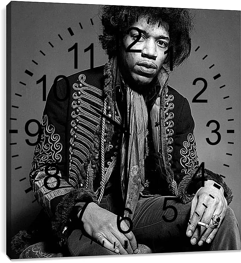 Часы картина - Джими Хендрикс. Jimi Hendrix