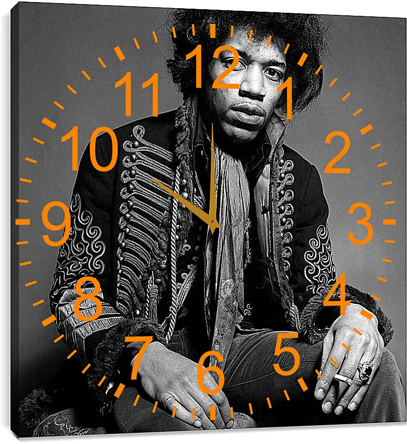 Часы картина - Джими Хендрикс. Jimi Hendrix