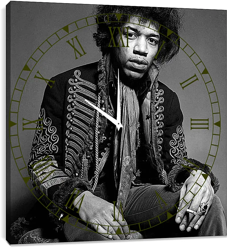 Часы картина - Джими Хендрикс. Jimi Hendrix