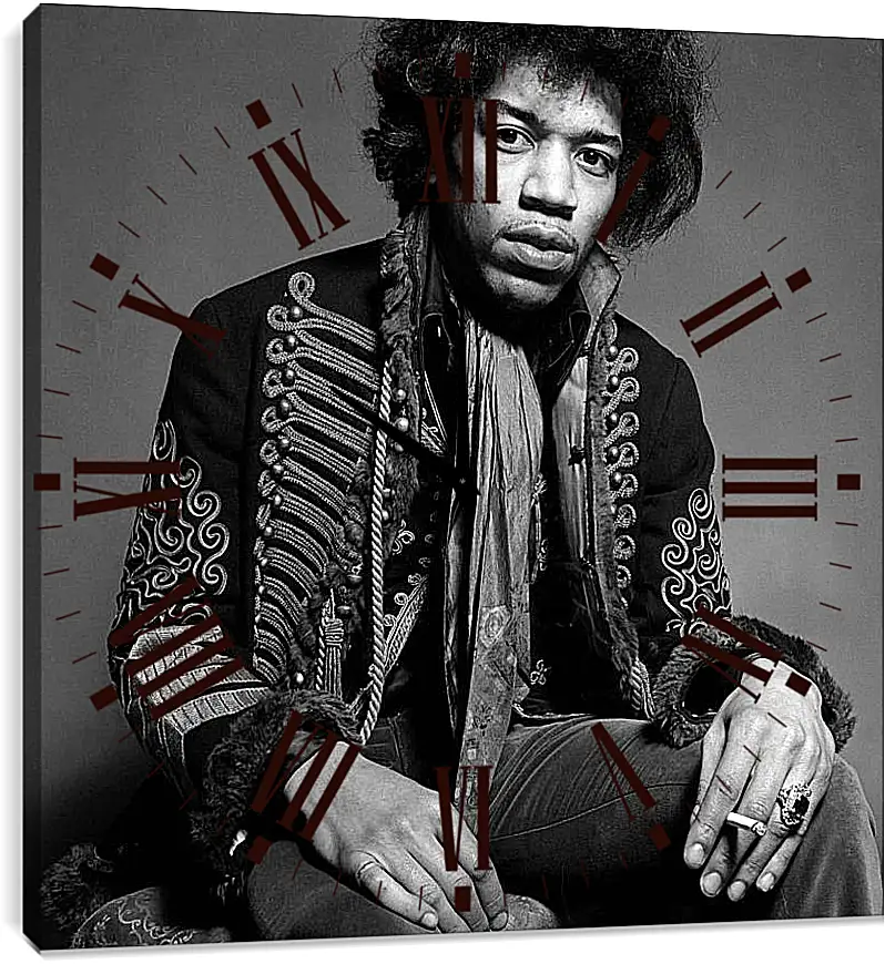 Часы картина - Джими Хендрикс. Jimi Hendrix