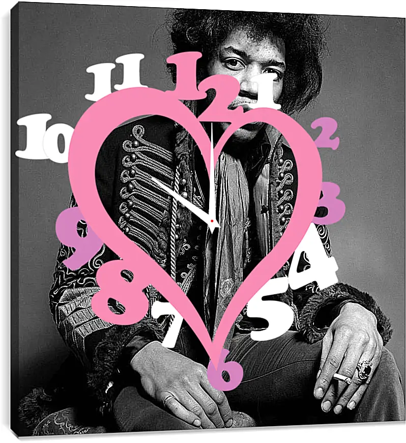 Часы картина - Джими Хендрикс. Jimi Hendrix
