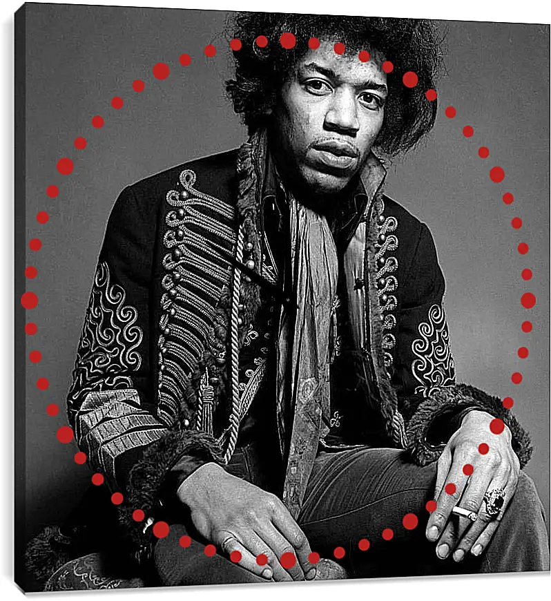 Часы картина - Джими Хендрикс. Jimi Hendrix