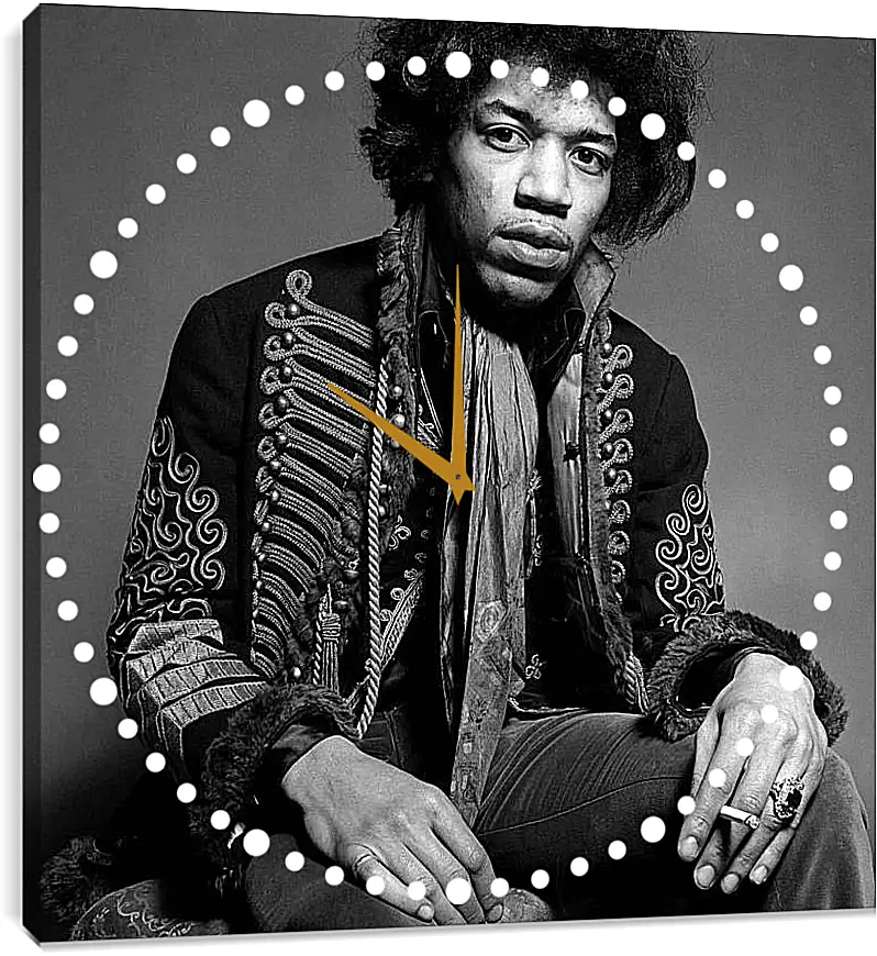 Часы картина - Джими Хендрикс. Jimi Hendrix