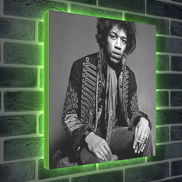 Лайтбокс световая панель - Джими Хендрикс. Jimi Hendrix