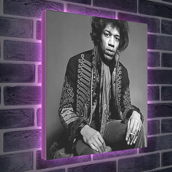 Лайтбокс световая панель - Джими Хендрикс. Jimi Hendrix