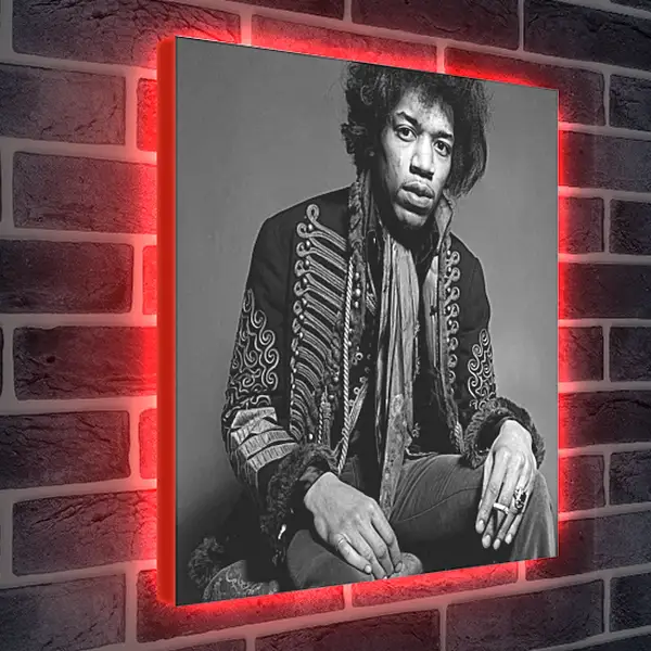 Лайтбокс световая панель - Джими Хендрикс. Jimi Hendrix