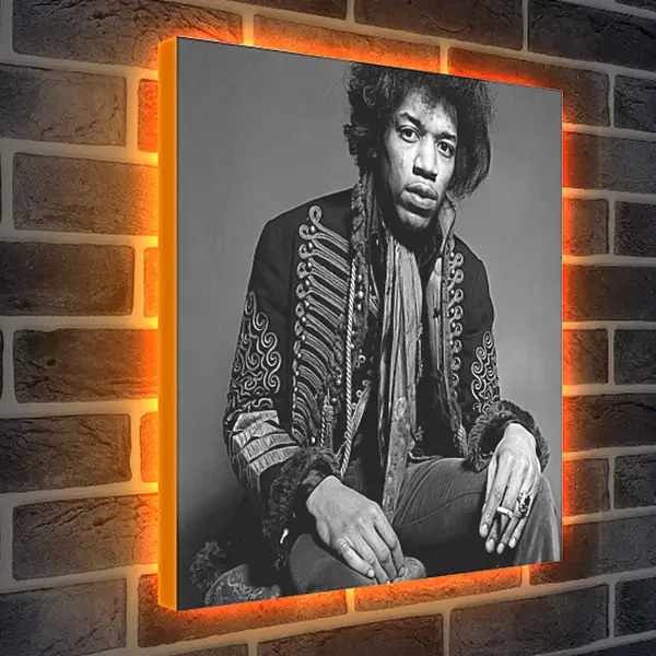 Лайтбокс световая панель - Джими Хендрикс. Jimi Hendrix