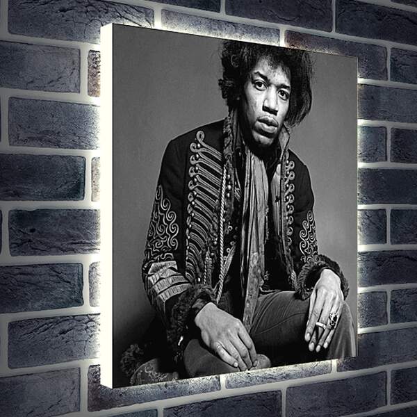 Лайтбокс световая панель - Джими Хендрикс. Jimi Hendrix
