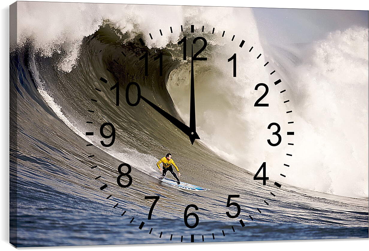 Часы картина - Серфингист удачи