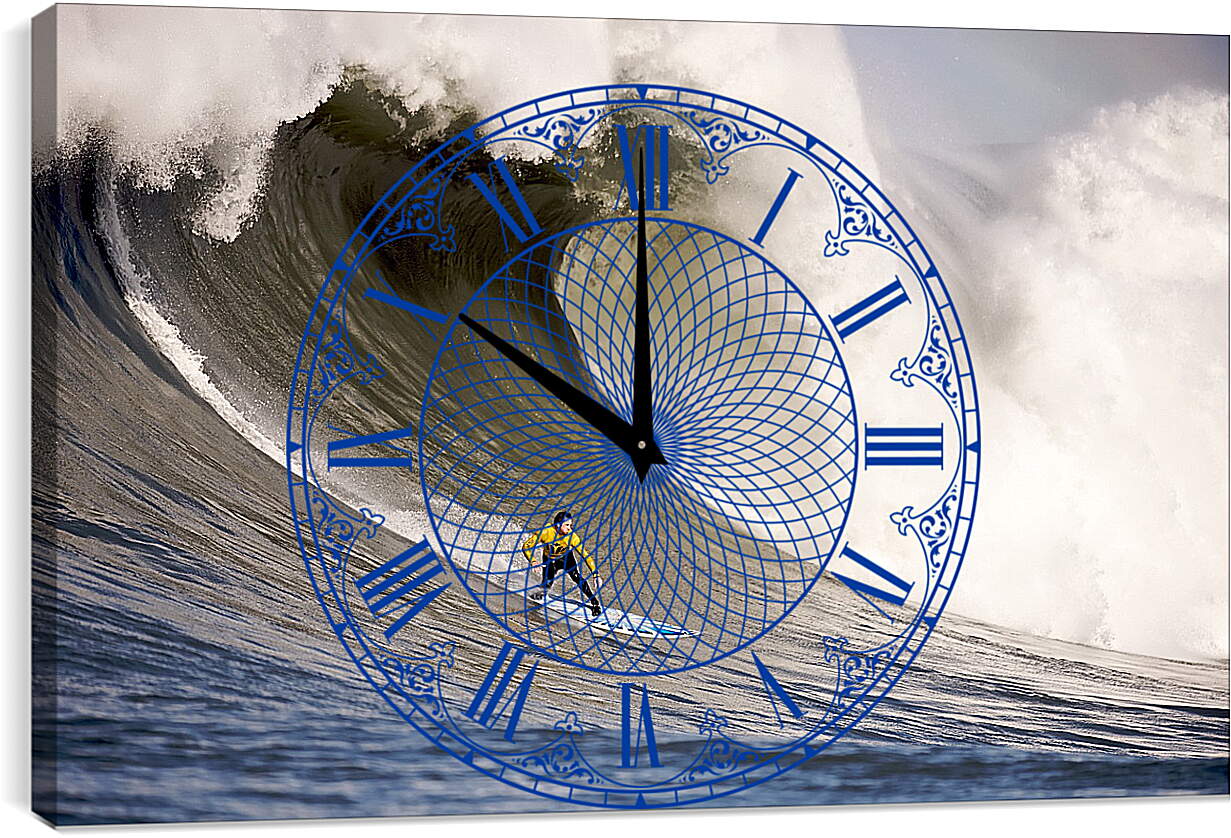 Часы картина - Серфингист удачи