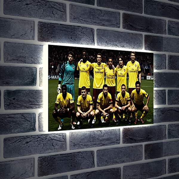 Лайтбокс световая панель - фото перед матчем ФК Арсенал