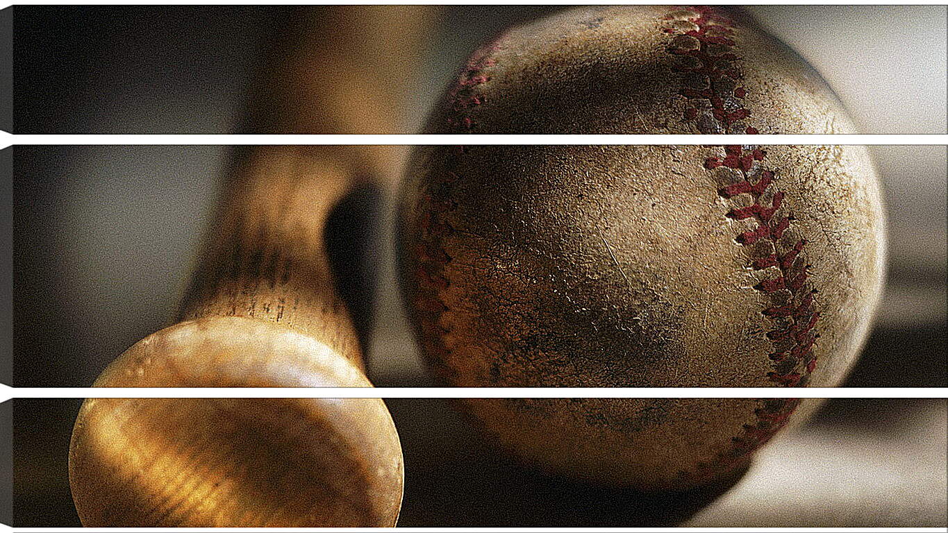 Модульная картина - Мяч. Бейсбол.