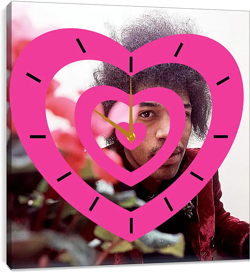 Часы картина - Джими Хендрикс. Jimi Hendrix