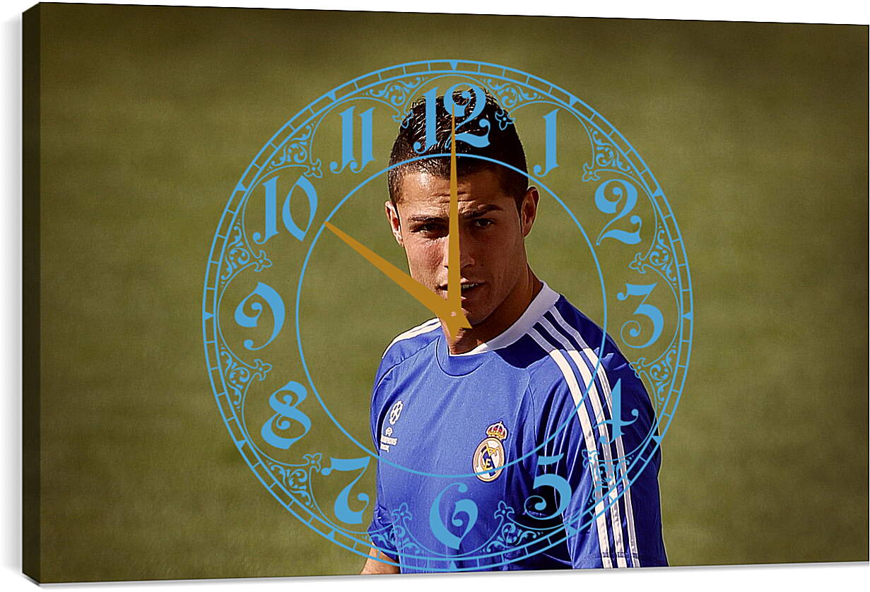 Часы картина - Криштиану Роналду. Реал Мадрид. (Cristiano Ronaldo)
