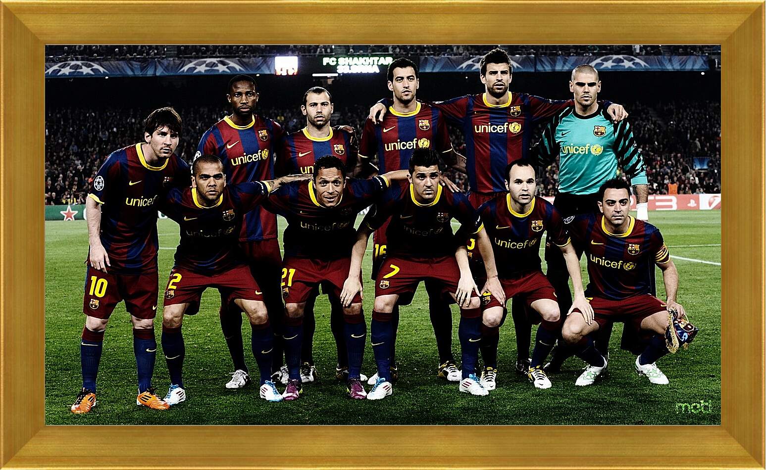 Картина в раме - Фото перед матчем ФК Барселона. FC Barcelona