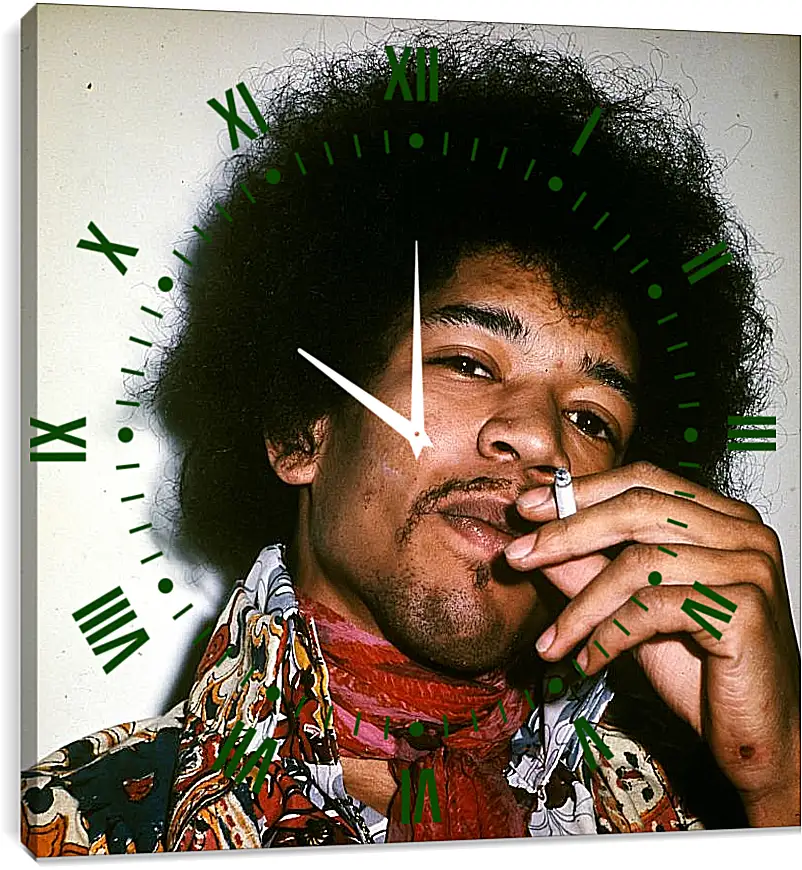 Часы картина - Джими Хендрикс. Jimi Hendrix