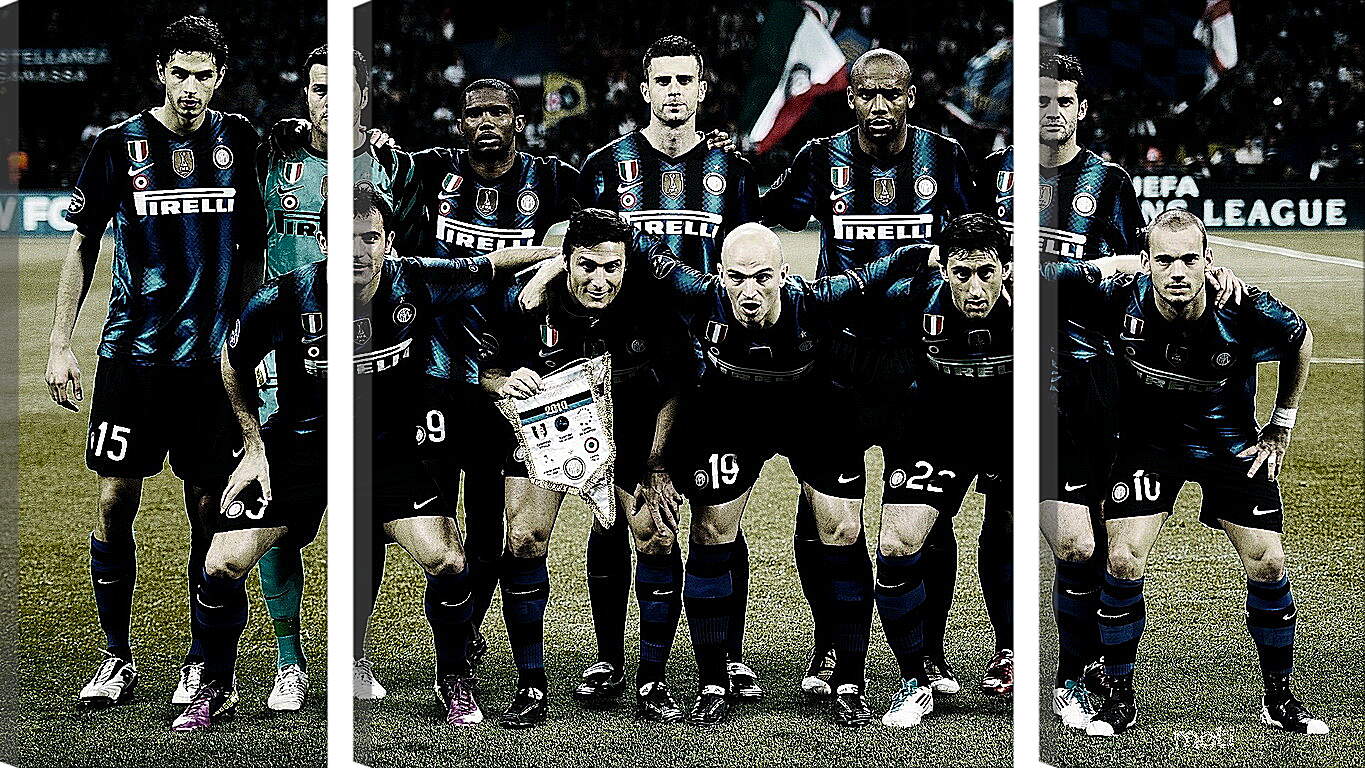Модульная картина - Фото перед матчем ФК Интер