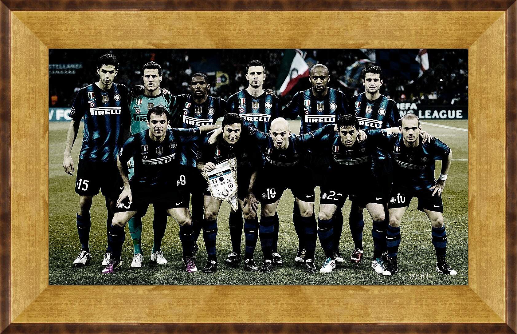 Картина в раме - Фото перед матчем ФК Интер