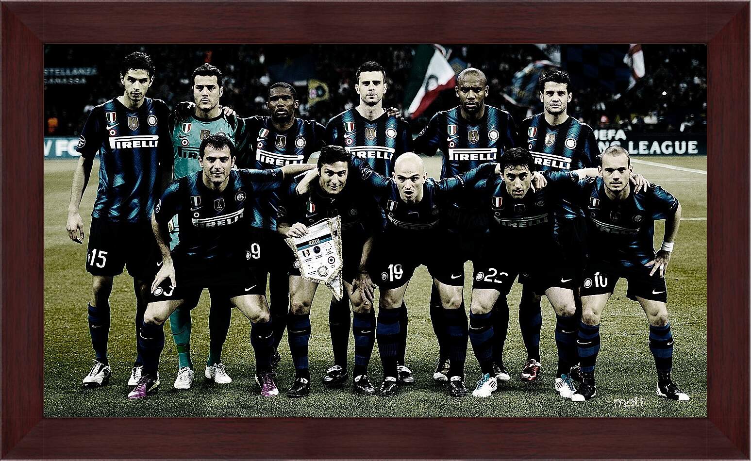 Картина в раме - Фото перед матчем ФК Интер