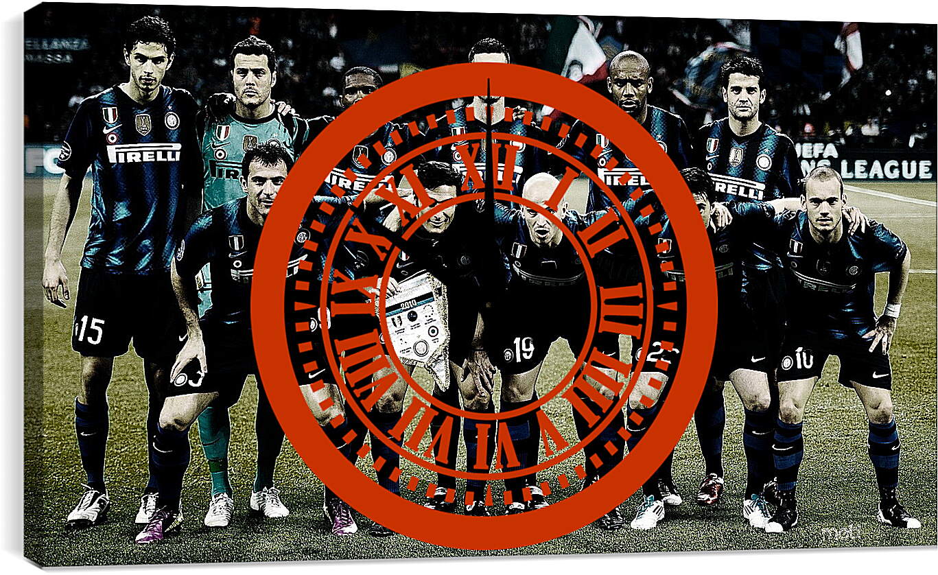 Часы картина - Фото перед матчем ФК Интер