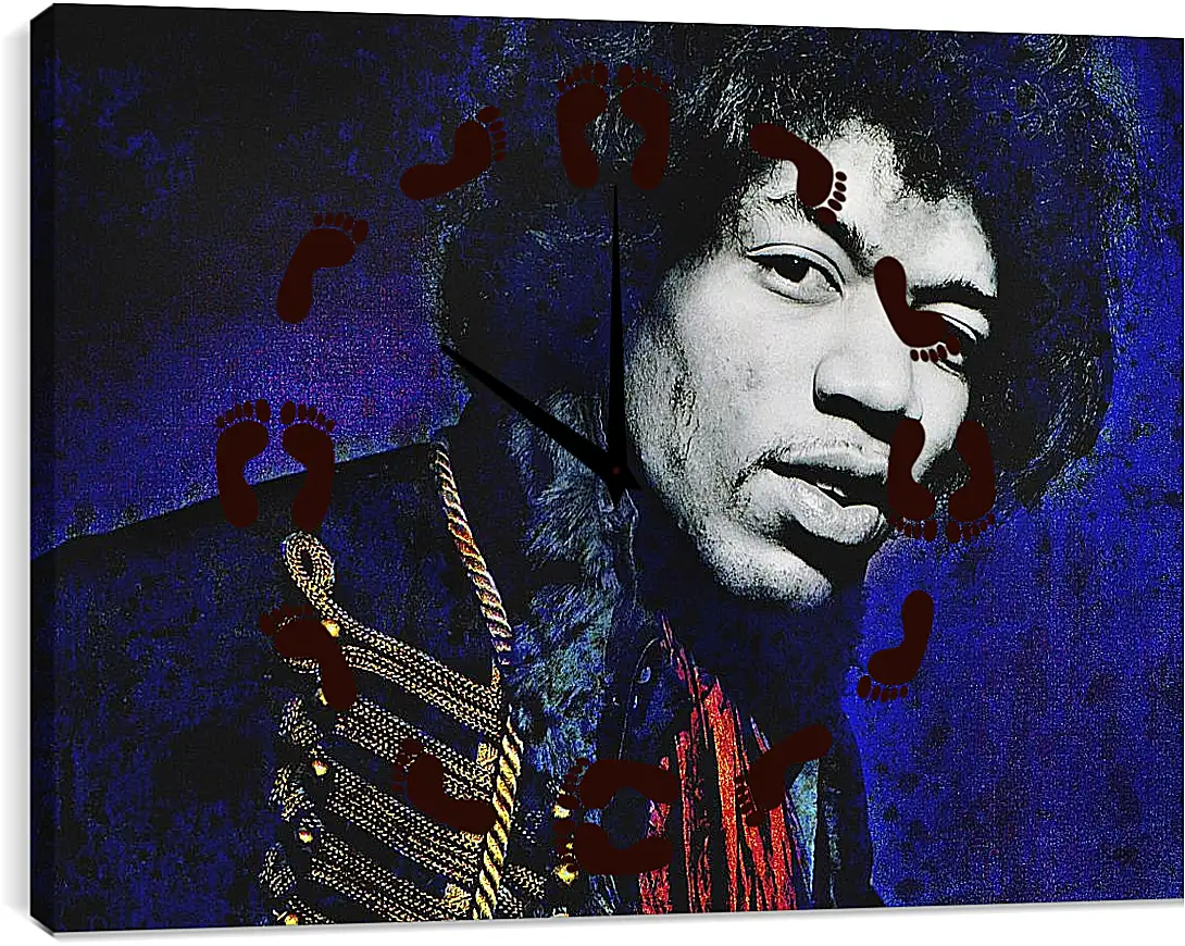 Часы картина - Джими Хендрикс. Jimi Hendrix