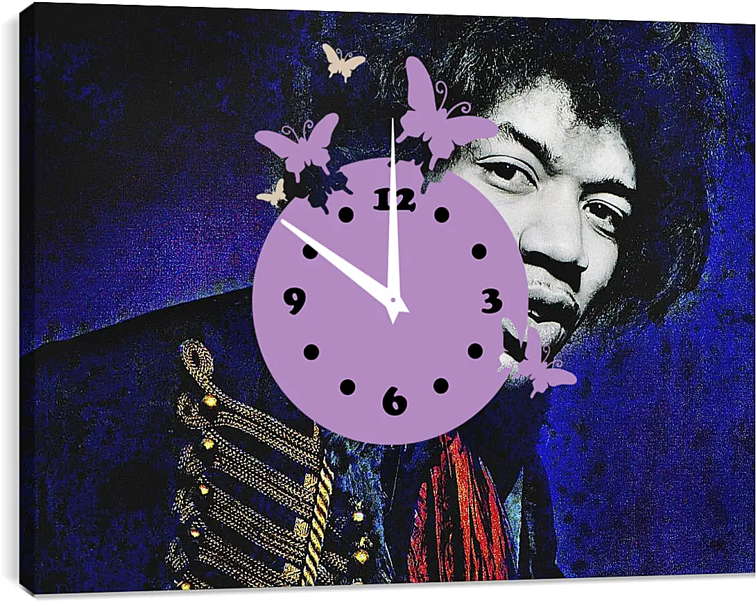 Часы картина - Джими Хендрикс. Jimi Hendrix