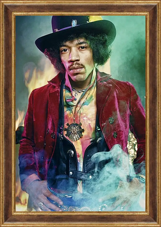 Картина в раме - Джими Хендрикс. Jimi Hendrix