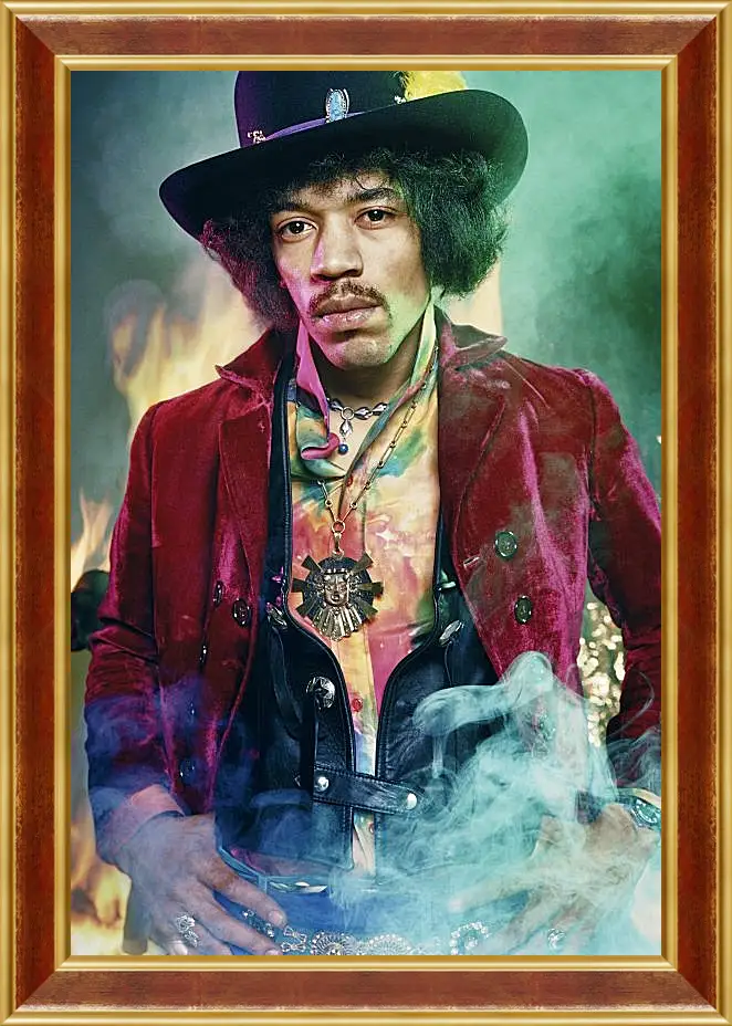 Картина в раме - Джими Хендрикс. Jimi Hendrix