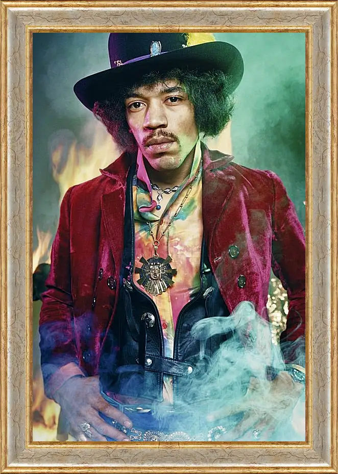 Картина в раме - Джими Хендрикс. Jimi Hendrix