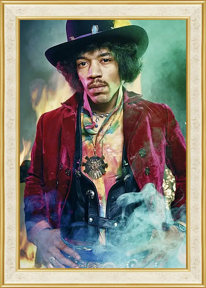 Картина в раме - Джими Хендрикс. Jimi Hendrix